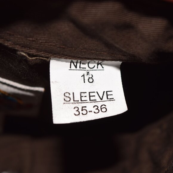 Cowboy Workwear WorkFlex Men's Chocolate Long Sleeve Western Work Shirt Size 3X - Picture 5 of 6